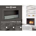 Ниша для биокамина Silver Smith CAPSULA Lux 3 Glass 