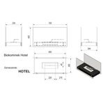 Напольный биокамин Kratki Hotel TUV