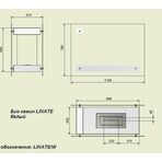Напольный белый биокамин Kratki Linate/W
