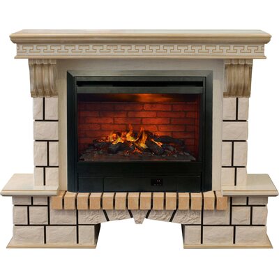 Электрокамин Real-Flame Stone New 26 WT с очагом 3D Helios