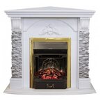 Электрокамин RealFlame Athena Corner GR STD/EUG/25/24 WT с очагом Majestic s Lux BL