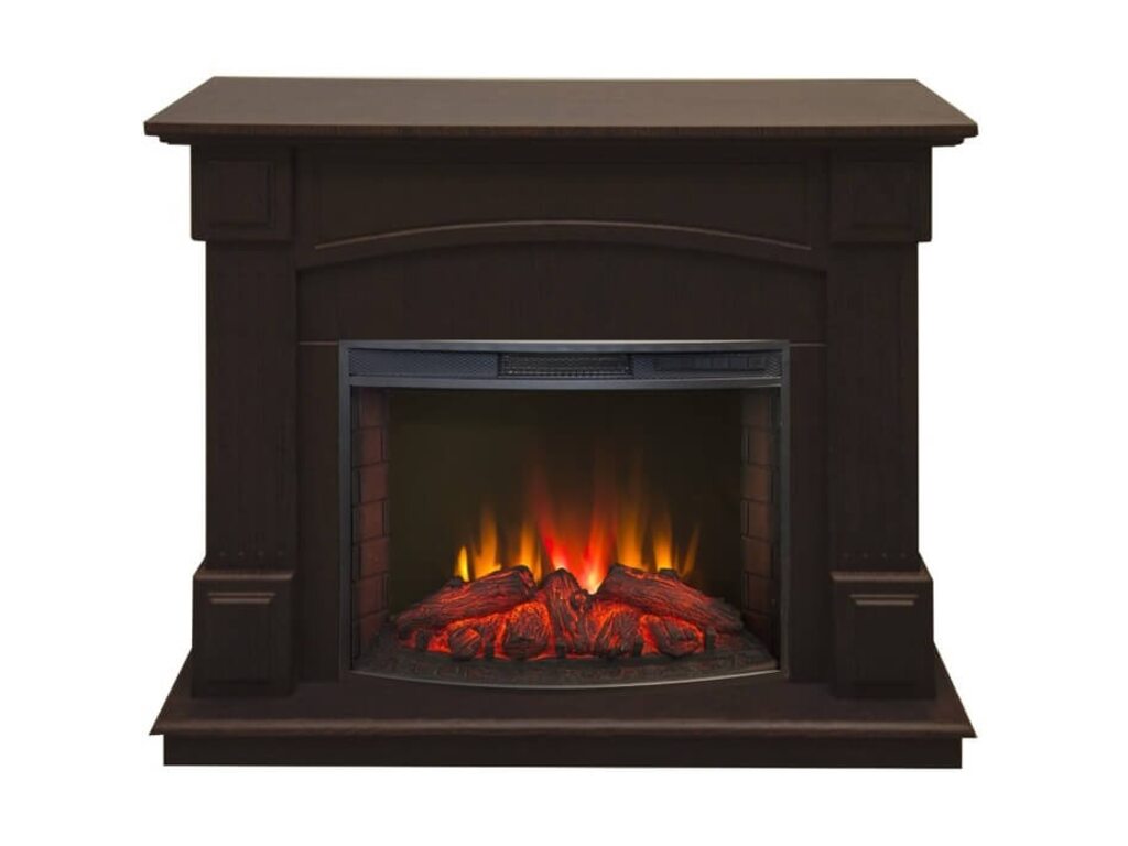 Электрокамин Real-Flame Carolina 25,5 DN с очагом Evrika 25,5 LED
