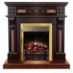 Электрокамин Real-Flame Corsica STD/EUG AO с очагом Fobos s Lux BL/BR