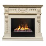 Электрокамин Real-Flame Corsica Lux 26 WT с очагом Black вставка + 3D Cassette 630