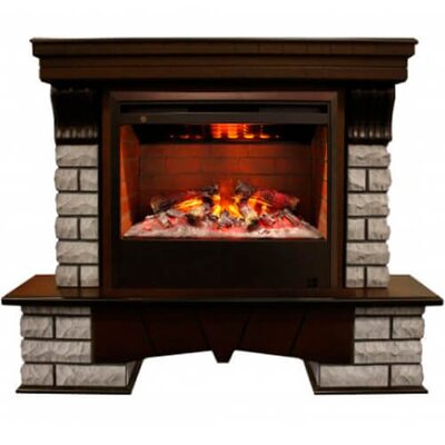 Электрокамин Real-Flame Country Rock 26 AO с очагом 3D Helios 26