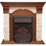 Электрокамин Real-Flame Dublin Lux STD/EUG 24 AO с очагом Majestic s Lux BL