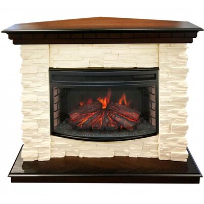 Электрокамин Real-Flame Elford Corner 25 AO c очагом Firefield 25 S IR