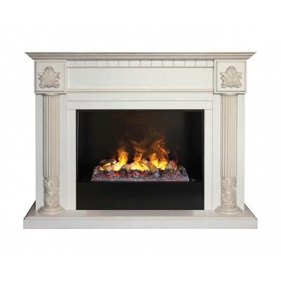 Электрокамин Real-Flame Imperia 26 WT с очагом 3D Cassette 630 + Black вставка