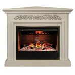 Электрокамин Real-Flame Leticia Corner 26 WT с очагом 3D Helios 26