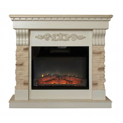 Электрокамин Real-Flame Marseille Luxe 24 WT c очагом Kendal 24