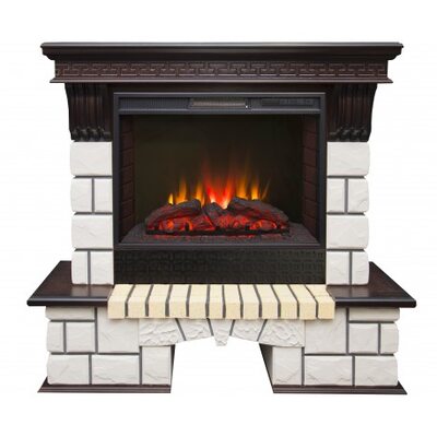 Электрокамин Real-Flame Stone New 25,5 AO с очагом Sparta 25,5 LED