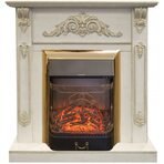 Электрокамин Real-Flame Anita Corner угловой WT с очагом Majestic s Lux BR