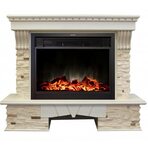 Электрокамин Real-Flame Sorento 26 WT с очагом Moonblaze Lux Bl/Br