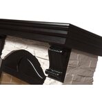 Электрический камин Electrolux Torre С белый/ шпон венге с очагом Caminetto EFP/P - 20LS