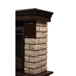Портал Forte Wood 25 камень коричневый, шпон темный дуб
