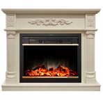 Электрокамин Real-Flame Silvia 26 WT с очагом Moonblaze Lux Bl/Br