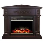 Электрокамин Real-Flame Silvia Corner 26 AO с очагом Moonblaze Lux Bl/Br