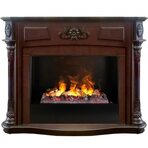 Электрокамин Real-Flame Sofia AO с очагом 3D Cassette 630 + Black вставка