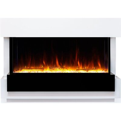 Электрокамин Royal Flame Cube 36 белый с черным с очагом Astra 36 RF