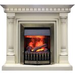 Портал Royal Flame Dallas слоновая кость с патиной под классический очаг
