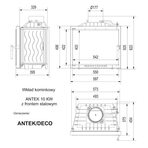 Каминная топка Antek/DECO прямое стекло