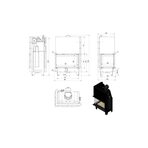 Каминная топка MBO/L/BS/G/SG, Г-образное стекло слева, гильотина