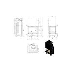 Каминная топка MBZ/L/BS/G/SG, Г-образное стекло слева, гильотина