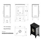 Печь-камин Koza/S10/ORASA