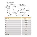 Опорная консоль Schiedel ICS, 820 мм