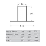 Проход через крышу Schiedel Permeter, 0°, Ø200 мм