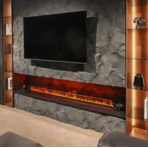 Встраиваемый электрический 3D-камин FireLine 2000 Blue Pro (с эффектом cинего пламени)