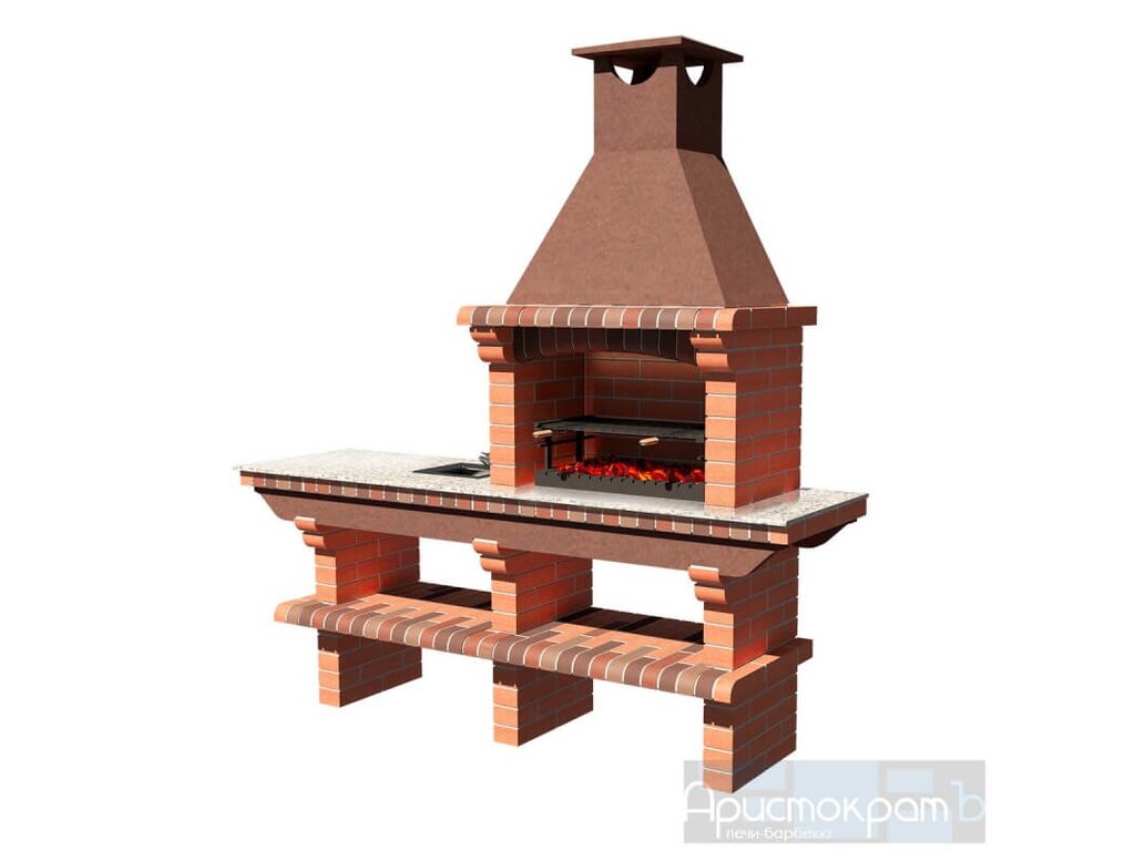 Барбекю АристократЪ 704 red flame Барбекю АристократЪ 704 red flame