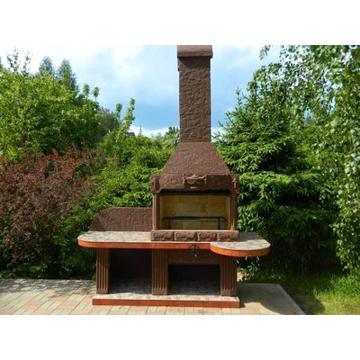 Барбекю из бетона Печь барбекю №14