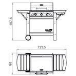 Газовый гриль Profy 3 Inox (Sunday)