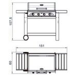 Газовый гриль Profy 4 Inox (Sunday)