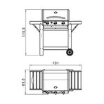 Газовый гриль Versy 3 Inox (Sunday)