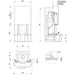 Облицовка камина AQUAMARINA, без стального колпака (Palazzetti)