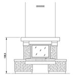 Облицовка для камина COURMAYEUR fulli-fitted 86 (Palazzetti)