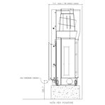 Облицовка для камина DIAMANTE, с банкеткой dx, под Cristal 90 (EdilKamin)