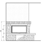 Облицовка для камина для камина VALCOMELICO dx, без духовки, под SF 100 dx (Palazzetti)