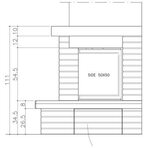 Облицовка камина ONICE dx, под Side 50x50 (EdilKamin)