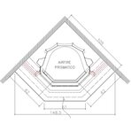 Облицовка для камина ZAFFIRO, под Airfire Prisma (EdilKamin)