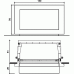 Облицовка для камина BIX BOX 100 inox, F100 (EdilKamin)