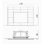 Облицовка для камина WALL, под Cristal 90 (EdilKamin)