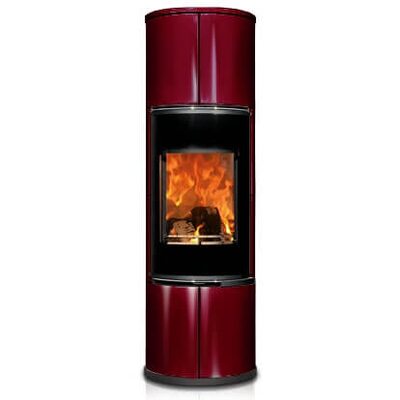Печь ZION, черная/бордовая керамика (Concept Feuer)