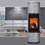 Печь ZION, черная/serpentino, с накопит. камнем (Concept Feuer)
