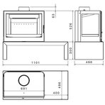 Чугунная печь L72 R+L (Liseo)