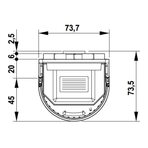 Топка ECOMONOBLOCCO 66 round 180C (Palazzetti)
