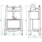 Топка Ecomonoblocco 86 S frontale (Palazzetti)